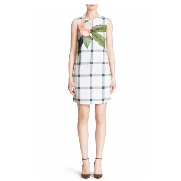 Ted Baker Dresses & Skirts - Ted Baker Secret Trellis Green White Check Dress